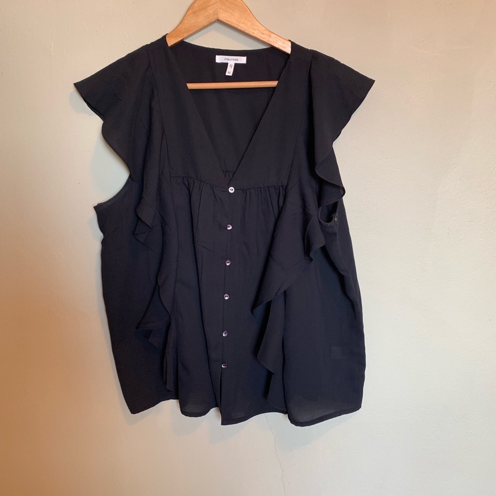 Maurice’s Black Blouse Size XL